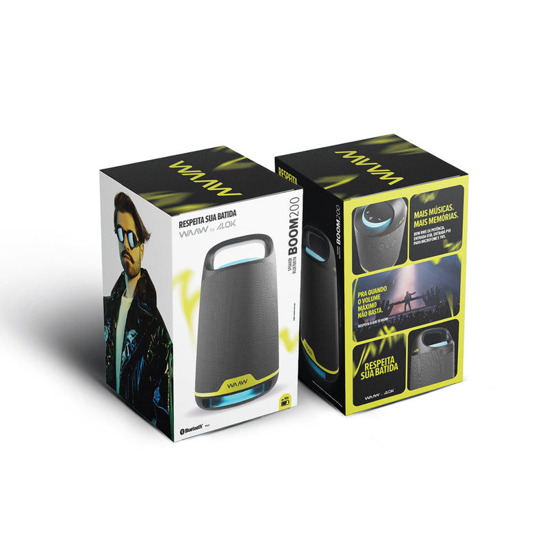 Caixa de Som Bluetooth WAAW Boom 200