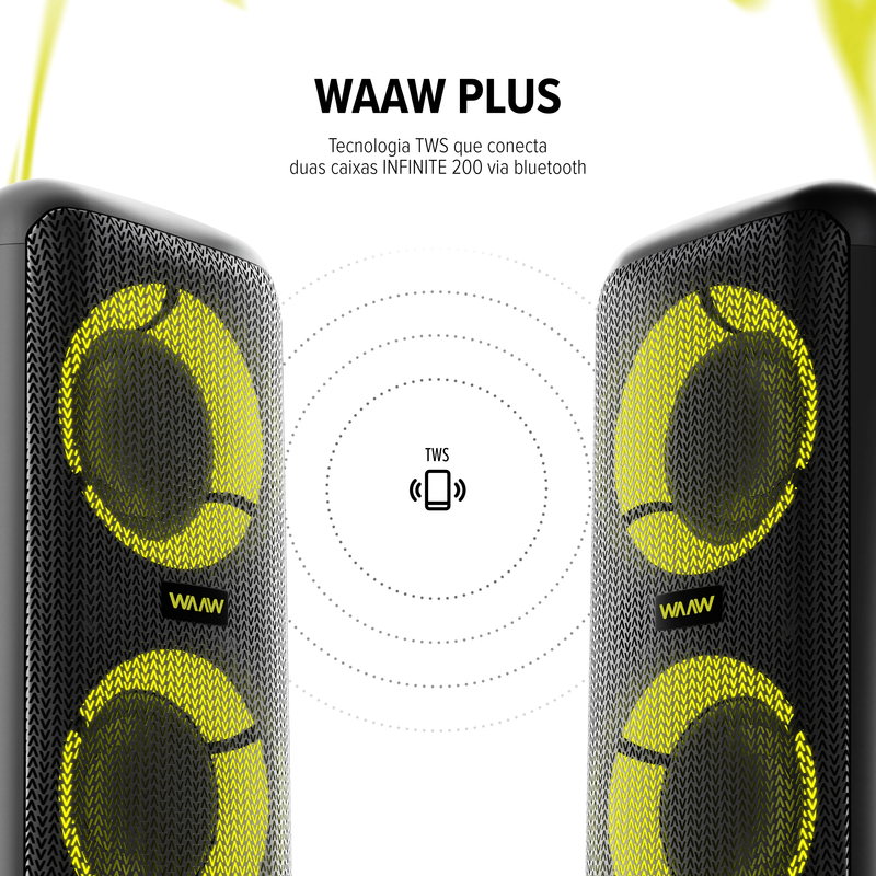 Caixa de som WAAW SOUND BOX INFINITE 200
