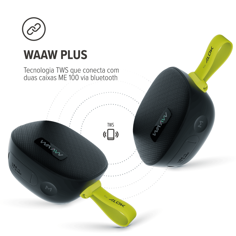 Caixa de som Bluetooth WAAW ME 100SB