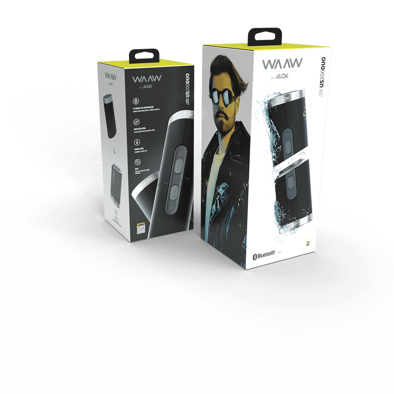 Caixa de som Bluetooth WAAW US 200 DUO