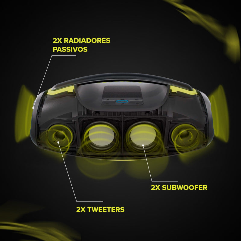 Caixa de Som Bluetooth WAAW Hyperboom 1000